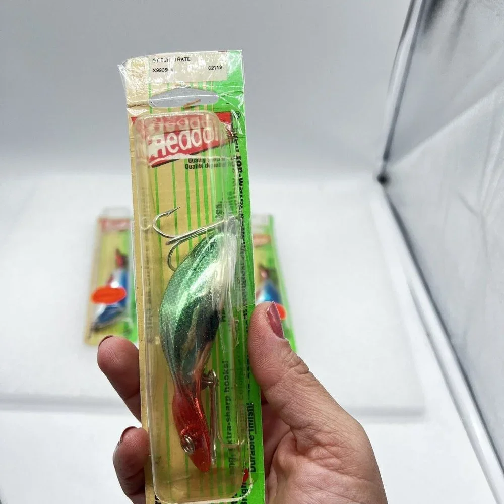 Vintage Heddon Plastic Fishing Lure Set Of 3